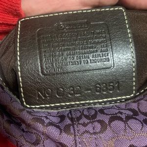 Mini purple  Coach bag